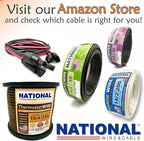 NATIONAL Wire & Cable – 22 AWG 4-Conductor Premium Copper Wire, 1000 ft, Stranded | Made in USA, Flexible Jacket | Electronics, Alarms, Signal Wiring, DIY, Indoor and Outdoor Use