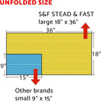 S&F STEAD & FAST Tack Cloth Automotive Painting, 30-pc Tack Cloths for Removing Dust 18" x 36", Sticky Tac Cloths, Professional Grade Tac Rags for Woodworking, Tak Rag Bulk Pack