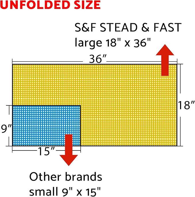S&F STEAD & FAST Tack Cloth Automotive Painting, 30-pc Tack Cloths for Removing Dust 18" x 36", Sticky Tac Cloths, Professional Grade Tac Rags for Woodworking, Tak Rag Bulk Pack