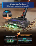 Tineco Pure ONE S70 Cordless Vacuum Cleaner, 200AW Powerful Suction, 3D Sense Pro Cleaning System, 6-Stage Filtration with 95min Runtime, Zero Tangle Brush with 180° Foldable Tube (Blue-Orange)