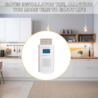 2 Pack Combination Gas & Carbon Monoxide Detectors - Plug in CO Alarm & Natural Gas Detector with Digital Display, CO Detector & Combustible Gas Detector for Home, Easy to Read