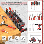 Metal Screwdriver Organizer, Wall Mount Plier Organizer Hammer Holder, Hand Tool Storage Rack for Garage Workshop Workbench(Black, 1PC)