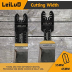 LEILUO 10 Pcs Titanium Multitool Blade Kits for Wood Nails Drywall Cutting Oscillating Saw Blades Universal Oscillating Tool Accessories with Storage Bag Compatible with DeWalt Makita Dremel and More