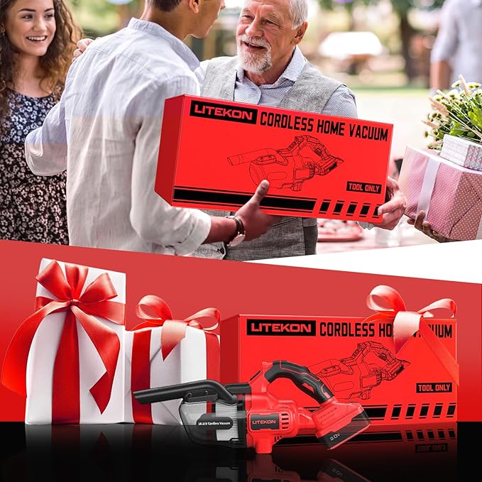 Cordless Vacuum Cleaner Compatible with Mil-Wuakee 20V Battery,20000Pa High Power Handheld Vacuum with HEPA Filter, 5 in 1 Portable Electric Vacuum With LED Light for Carpets, Floors&Cars (No Battery)