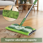 Microfiber Mops for Floor Cleaning,Masthome Professional Floor Mops with Washable Pads 4pcs,Wet Dry Use Flat Mop with 59'' Long Stainless Steel Handle,dust mop for Hardwood Floors Suitable Office Home