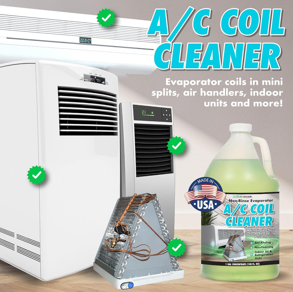 Nature's Freedom Indoor AC Coil Cleaner with Pump Sprayer - 1 Gallon