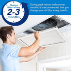 LotFancy 14x25x1 Air Filter MERV 13 Pet Smoke Smog Allergens Defense (6-Pack) Pleated HVAC Furnace Air Filters, Replacement for Home AC & Heating Systems, Actual Size: 13.75" x 24.75" x 0.75"