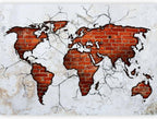 artgeist Wall Mural World Map 193x138 in - XXL Peel and Stick Self-Adhesive Wallpaper Removable Large Sticker Foil Wall Decor Print Picture Image Design Map of The World k-A-0495-a-a