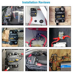 E9 30 Amp Circuit Breaker 12V - 72V DC with Manual Reset | UL Certified Waterproof IP67 | Surface Mount 30A Switch Button with LED Indication