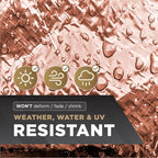 ATERET 12' x 25' Super Heavy Duty 16 Mil Brown Poly Tarp Cover - UV Resistant, Thick Waterproof, Rip and Tear Proof Tarpaulin with Grommets and Reinforced Edges