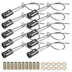 PATIKIL Candelabra Base Lamp Holder Light Socket, 10pcs UL Listed Keyless E12 Bulb Socket with 9.8" Wire Leads for E12 Incandescent LED Light Bulbs, 3.1" Tall