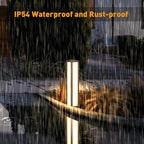 Landscape Path Light, 32" Modern Outdoor LED Luxury Bollard Lighting with IP54 Waterproof for Lawn Courtyard Driveway Pathway Decoration