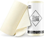 Fantasticlean Microfiber Cleaning Cloth Roll -40 Pack, Tear Away Microfiber Towels, 12" x 12", Reusable, Washable, Scratch Free, Ultra Absorbent Dishcloth for Car, Home Supplies, Pet, Kitchen (Beige)