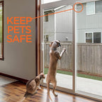 Sliding Glass Door Lock for Home Safety - Sliding Patio Door Locks, Child Safety Slide Window Stopper, Extra Strong Adhesive