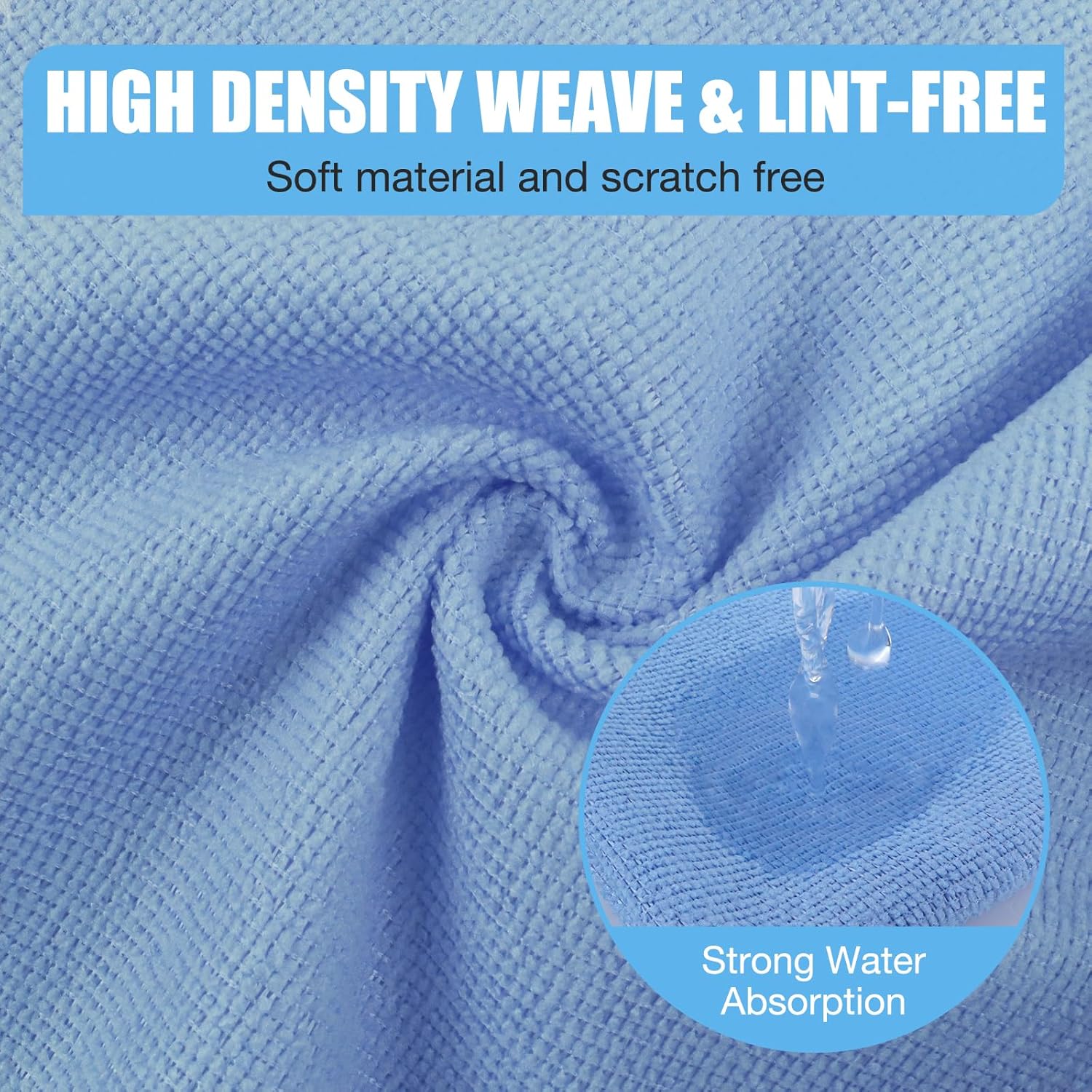 Microfiber Cleaning Cloth 28 Pcs, 4 Colors Assorted Microfiber Towels and Cleaning Rags for House and Kitchen Reusable and Washable Dusting Cloth