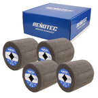 4"x4", Non-Woven Wheel, USF, Ultra Fine Grit 800, Pack of 4, S/C, for Polishing and Finishing