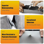 Concrete Crack Filler, Self Leveling Cement Crack Sealant, Quick-Drying Sealing Adhesive Repair Sealer for Driveways, Sidewalks, Patios, Waterproof Outdoor Joint Caulking Glue, Gray