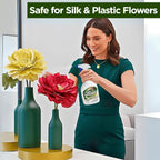 Sparkle Plenty Silk Sensation Artificial Flower & Plant Leaf Cleaner and Shine - Fake Flower Dusting Spray - Silk Plant Cleaner Spray No Wipe - Drip Dry Cleaning Supplies for Artificial Tree (32oz)