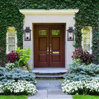 Treekee Large Outdoor Wall Light Fixture, 20 Inch Square Wall Lantern, 3- Light Exterior Sconce Lights, Porch Mount Lighting with Seeded Glass, Modern Black Lamps for Patio Front Door Entryway