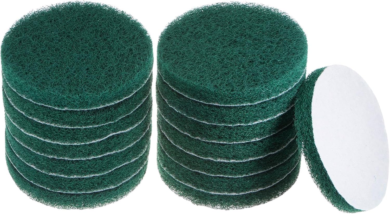 HARFINGTON 15pcs Drill Power Brush 5 inch Tile Scrubber Scouring Pads 150-240 Grit for Bathroom Kitchen Household Cleaning