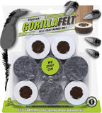 Slipstick GorillaFelt 1-1/2 Inch Felt Glides/Furniture Feet Floor Protectors (Set of 8 Sliders) Nail On Felt Furniture Pads Guaranteed to Stay On, Round, CB270-8