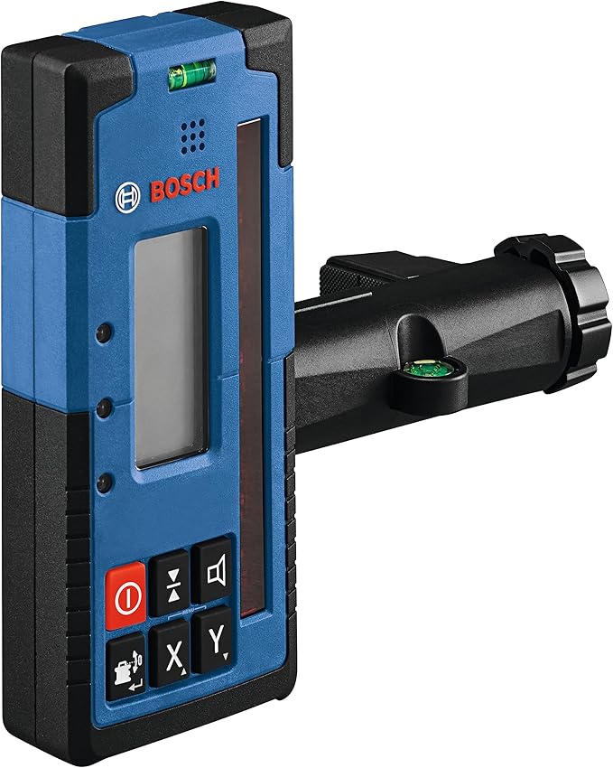 BOSCH GRL4000-80CH REVOLVE 18V Connected Self-Leveling Horizontal Rotary Laser Kit, Includes CORE18V 4 Ah Battery & Charger, Receiver, Battery Adapter, 4 D Batteries, 2 AA Batteries, & Carrying Case