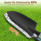 LASZOLA 3 Piece Garden Tool Set Include Hand Trowel Rake and Transplant Shovel for Women, Indoor Heavy Duty Small Spade Kit with Ergonomic Handle to Weed and Loosen, for Mom and Plant Beginner, Teal