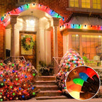 C7 Christmas Replacement Bulbs, 25 Pack Multicolor Ceramic Light Bulbs for Christmas Outdoor Indoor String Lights, E12/C7 Base, 5 Watt