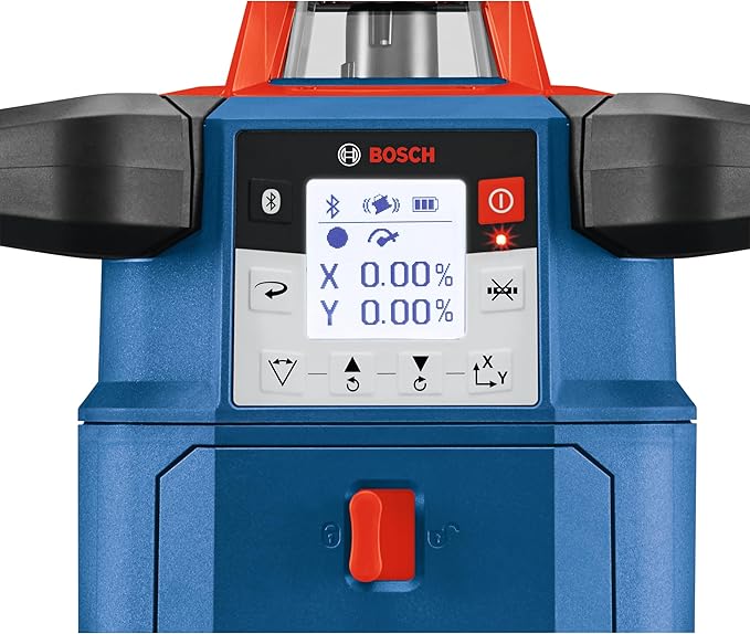 BOSCH GRL4000-80CHK REVOLVE 18V Connected Self-Leveling Horizontal Rotary Laser Kit, Includes CORE18V 4 Ah Battery & Charger, Tripod, Grade Rod, Receiver, Carrying Case, & Accessories