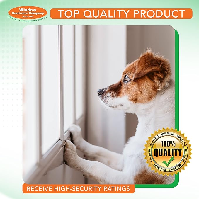 Window Hardware Co Rear-Mounted Pivot Shoe 9 1/2" Model 40050A - White, Left Hand - Corrosion Resistant Acetal Pivot Shoe - Made in The USA by AmesburyTruth