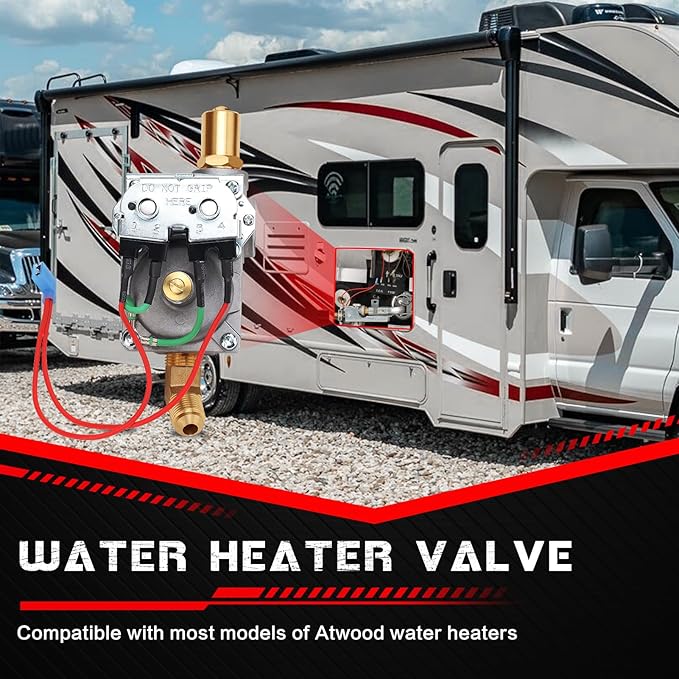 GC10A-4E 92089 RV Water Heater Gas Valve Replaces Atwood/Dometic 10 Gallon Water Heaters G10-1E G10-3E GC10-1E GC10A-2E GC10A-3E GCH10A-3E G10-2E GC10-2E GC10A-4E OEM #93844 93870 92078 93321 93869