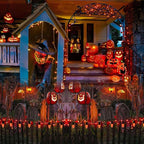 25 Pack C7 Replacement Bulbs, Orange Halloween Light Bulbs, E12 Candelabra Base 5W Incandescent for Outdoor String Lights, Christmas Tree Patio Porch Holiday Party Decor