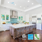 TORCHSTAR 12-Pack 6 Inch 5CCT LED Recessed Lighting, CRI 90, 2700K3000K3500K4000K5000K Selectable, Dimmable 1000lm Brightness Slim LED Downlight, ETL Listed