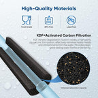PUREPLUS 5 Micron 20" x 4.5" Whole House Coconut Shell Activated Carbon and KDF Water Filter, Heavy Metal Removal Replacement Water Filter, CTO20BB-KDF, 1 PACK