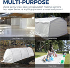 ALORAIR 10 mil Vapor Barrier for Crawl Space – 10' x 50' Heavy-Duty Plastic Sheeting – Black/White Panda Film – Crawlspace Encapsulation, Ground Cover, Drop Cloth – Commercial & Residential Use