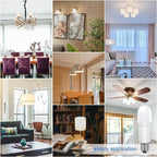 Jolux LED Stick Light Bulbs Dimmable,led Bulbs 100 watt Equivalent,5000K(Daylight) led Enclosed Fixture Rated, 14 Watt 1500 Lumen,Standard Medium Screw Base,E26 led Bulb Narrow,6 Pack……