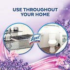 Lysol Multi-Surface Cleaner, Sanitizing and Disinfecting Pour, to Clean and Deodorize, Lavender and Orchard Essence, 144oz (Pack of 4)