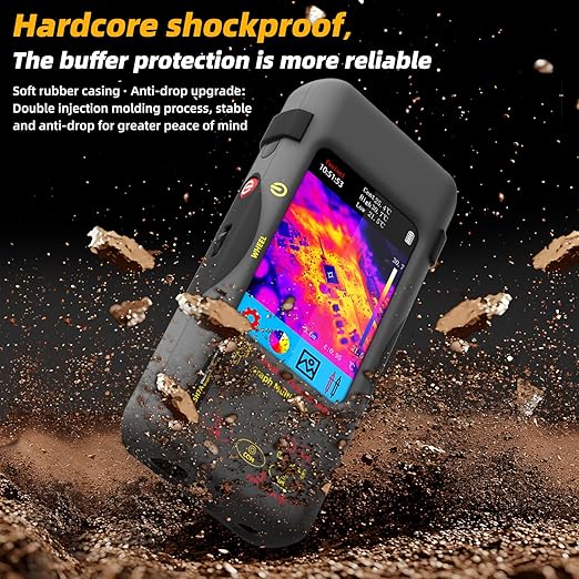 BSIDE Thermal Imager Multimeter 2 in 1, 320×320 IR Resolution with 20000 Words Multimeter 3.98'' Touchscreen 25Hz Infrared Thermal Camera 15 Thermal Palettes TRMS Auto-Ranging Tester