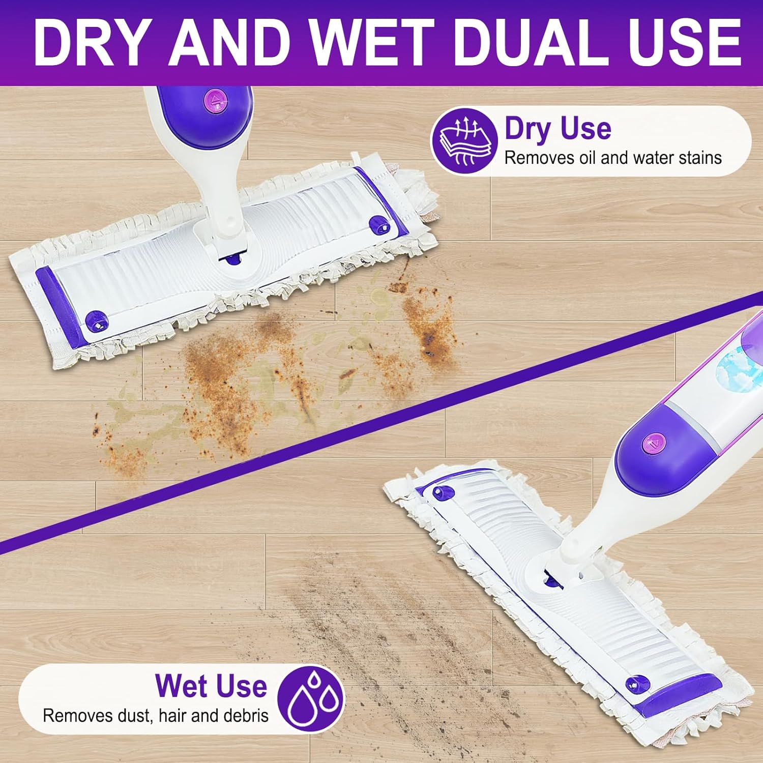 40 Pack Disposable Power Mop Pads for Swiffer Power Mop Pads,Compatible with Swiffer Power Mop Refills,Thickened Multi-Surface Replacement for Swiffer Wet Pads Refill on All Finished Floors