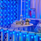 Brightown C9 LED Replacement Christmas Bulbs, 25 Pack Blue Shatterproof C9 Bulbs, Waterproof Commercial LED Holiday Bulb for Christmas String Light, E17 Intermediate Base, Dimmable