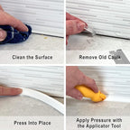 InstaTrim The Original Flexible Trim - 50ft Dark Brown 3/4" Wide Caulk Tape - Adhesive Trim with Many Uses Including Caulking for Bathtubs, Sinks, Counters, Tile, Floors - Made in USA