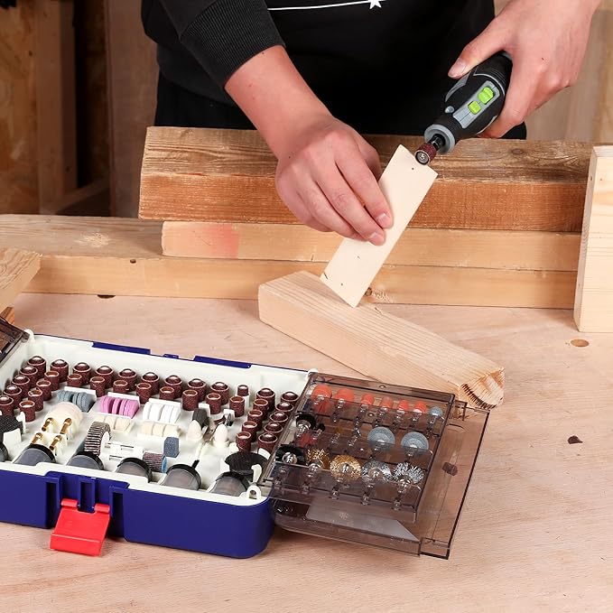 WORKPRO 476PCS Rotary Tool Accessories Kit, Rotary Tool Bits for Easy Cutting, Sanding, Grinding, Carving, Polishing, Drilling and Engraving