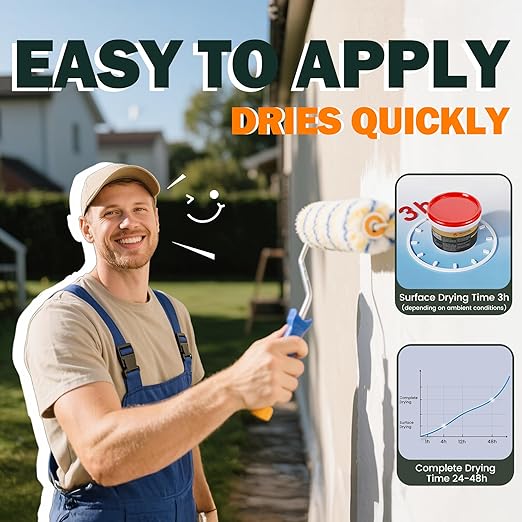 Clear Coating 1 Gallon, UV Defense, Concrete Sealer, Transparent Waterproof Adhesive & Invisible Waterproof Agent, Acrylic, for Roof, Wall, Indoor & Outdoor