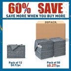 Microfiber Cleaning Cloths Bulk Pack-50 Pack, Microfiber Towels Bulk, Towels for Cars, Cleaning Rags Gray (12x12 inches)