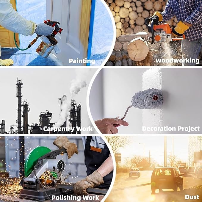 10PCS(5Pack) 2097 Filters for Respirator,2097 Particulate Filter Installed on Filter Retainer Replacement for 6000 6200 6800 7000 FF-4 Against Dust Sanding Woodworking Welding Painting,Pink