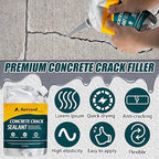 Self-Leveling Cement Crack Filler, Fast Drying Concrete Crack Filler, Gray Asphalt Crack Filler, Waterproof Concrete Crack Repair Sealer for Sidewalks, Driveways, and Foundation Cracks -7 Pack