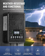 500W Low Voltage Landscape Transformer, 2 Zone Independent Control Landscape Lighting Transformer, 120VAC to 12/14V AC Low Voltage Transformer with Timer & Photocell Sensor ETL Listed D24LT06