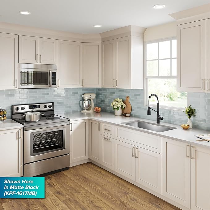 KRAUS Coda Commercial Style 2-Function Single Handle Pull Down Kitchen Faucet in Spot-Free Stainless Steel, KPF-1617SFS