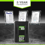 XAVITO Replacement for Greenworks 80V Battery 3000mAh, Compatible with Greenworks 80V Power Tool, New Upgraded 3X Longer Runtime, Replace for Greenworks Pro 80V Battery GBA80200 GBA80300