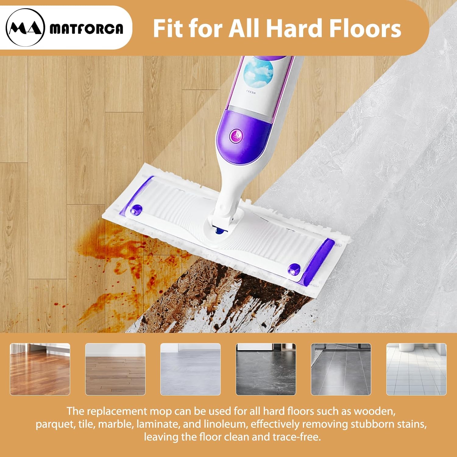 10 Pack Disposable Power Mop Pads Refilles for Swiffer PowerMop Multi-Surface Replacement Mopping Refills Pads